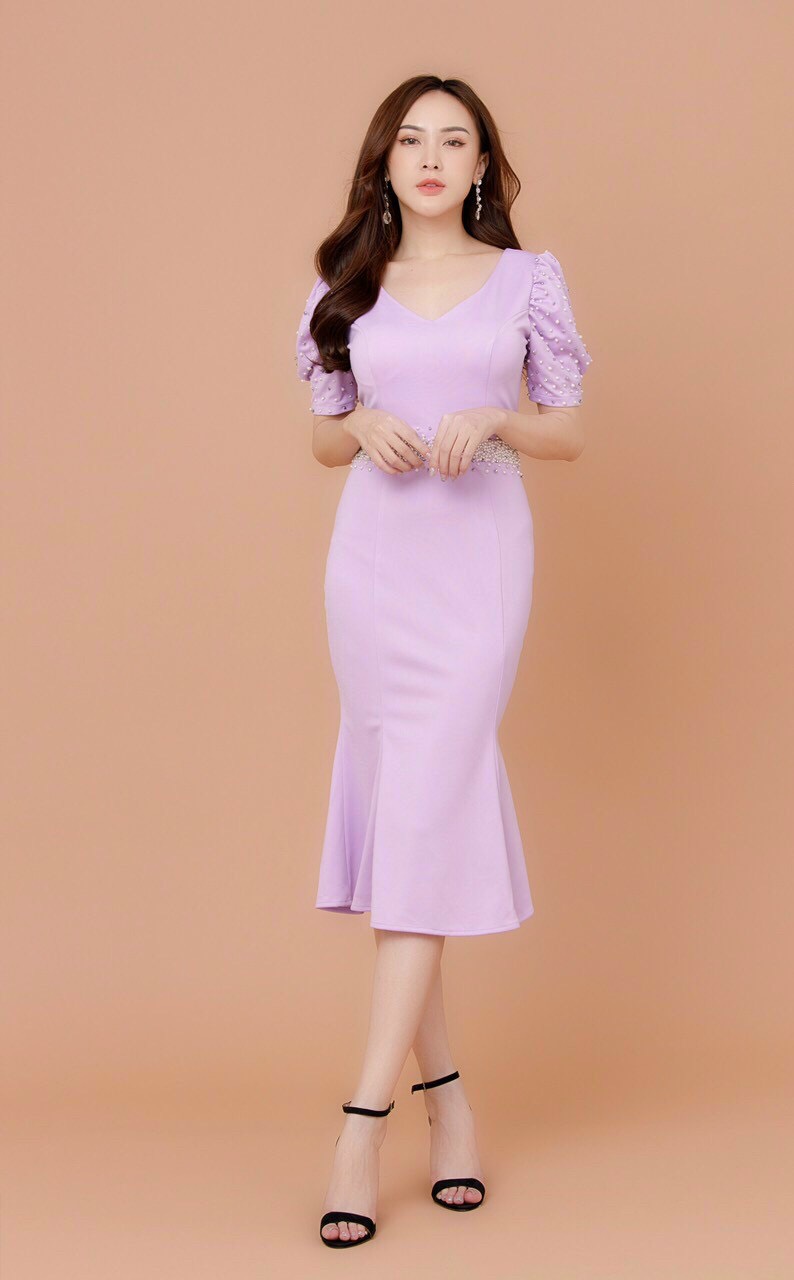 Đầm body Đuôi Cá Đính Ngọc - D631